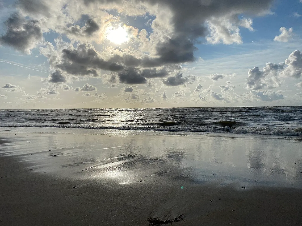 The North Sea shore at Zandvoort
